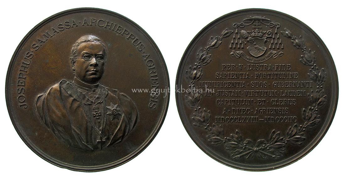 Samassa J�zsef egri �rsek 25 �ves szolg�lati jubileuma 1898